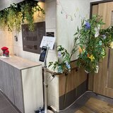 スーパーコート高石羽衣の施設内に飾られた七夕の笹飾り
