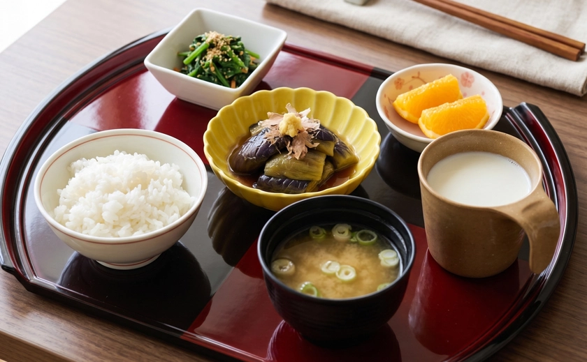 旬を味わう、小鉢を添えた伝統的な和膳