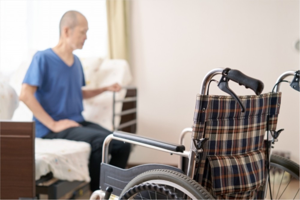 元気のない高齢の男性