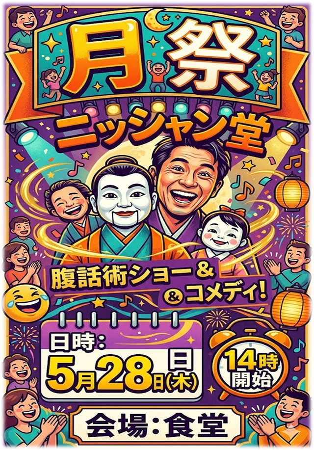 【スーパー・コート高槻城内】笑いと驚きのひととき！ニッシャン堂「腹話術＆マジックショー」開催