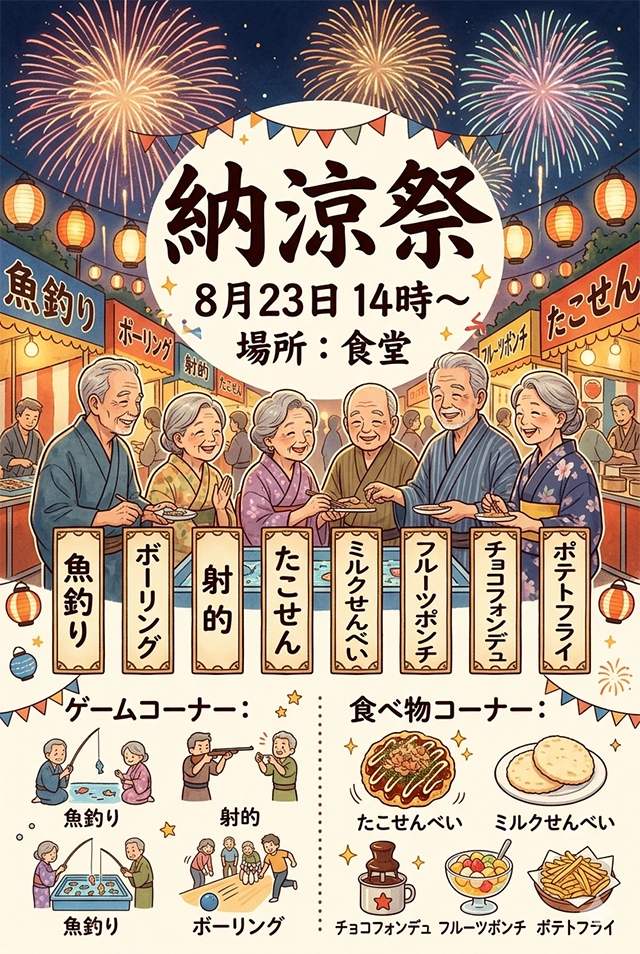 【スーパー・コート高槻】夏の雰囲気を楽しむ「納涼祭」開催
