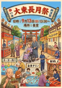 【スーパー・コート大東】9月13日（日）大東長月祭「納涼祭」開催